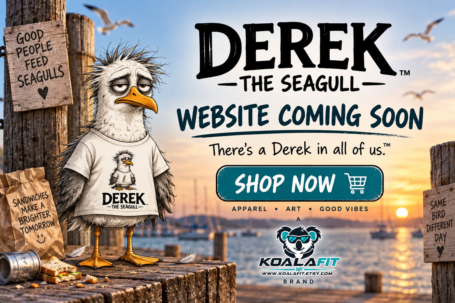 Derek the Seagull website coming soon