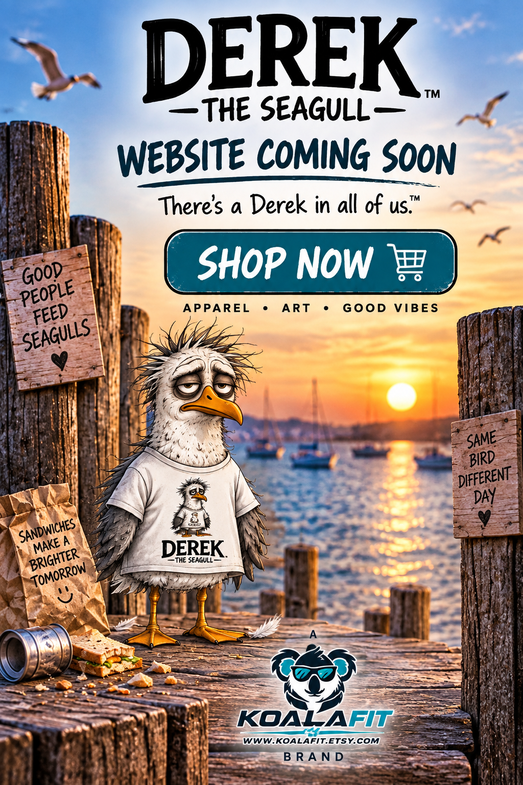 Derek the Seagull website coming soon